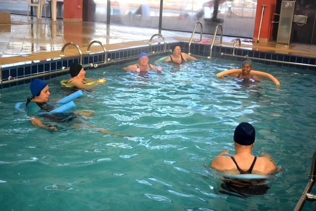 Aulão de Hidro animou a manhã nas piscinas