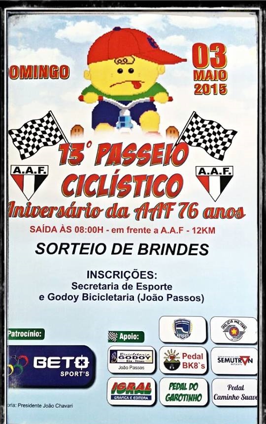 11127764 446931572141824 1988387601439981118 n1 13º Passeio Ciclístico AAF