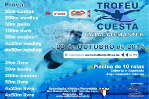 Ferroviária sedia IX Troféu Cuesta de Natação Master