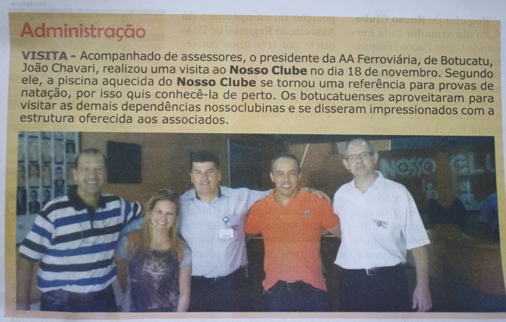 2 10 Visita de comitiva da AAF é destaque em jornal de Limeira