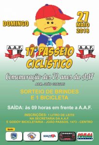 Vem aí mais um Passeio Ciclístico da AAF