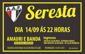 Seresta de Setembro terá Amauri e Banda na AAF