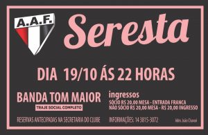 Dia 19 de outubro tem Seresta Outubro Rosa na AAF