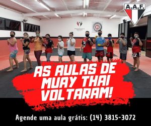 As aulas de Muay Thai voltaram na Ferroviária