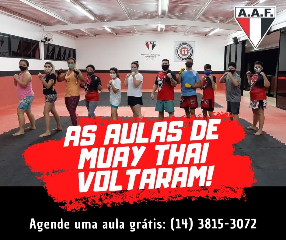As aulas de Muay Thai voltaram na Ferroviária