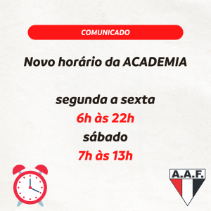 Academia da AAF tem novo horário de funcionamento