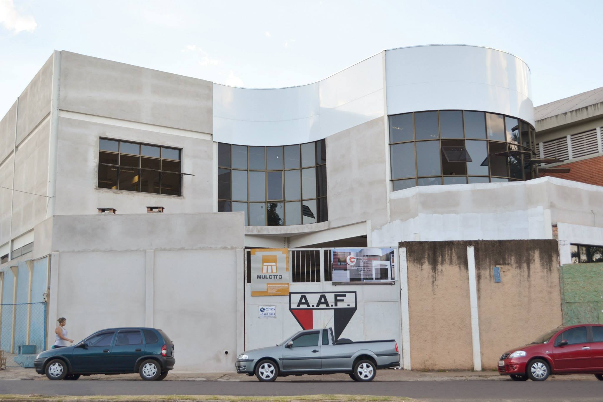 Fachada Acompanhe as obras de ampliação da academia da AAF