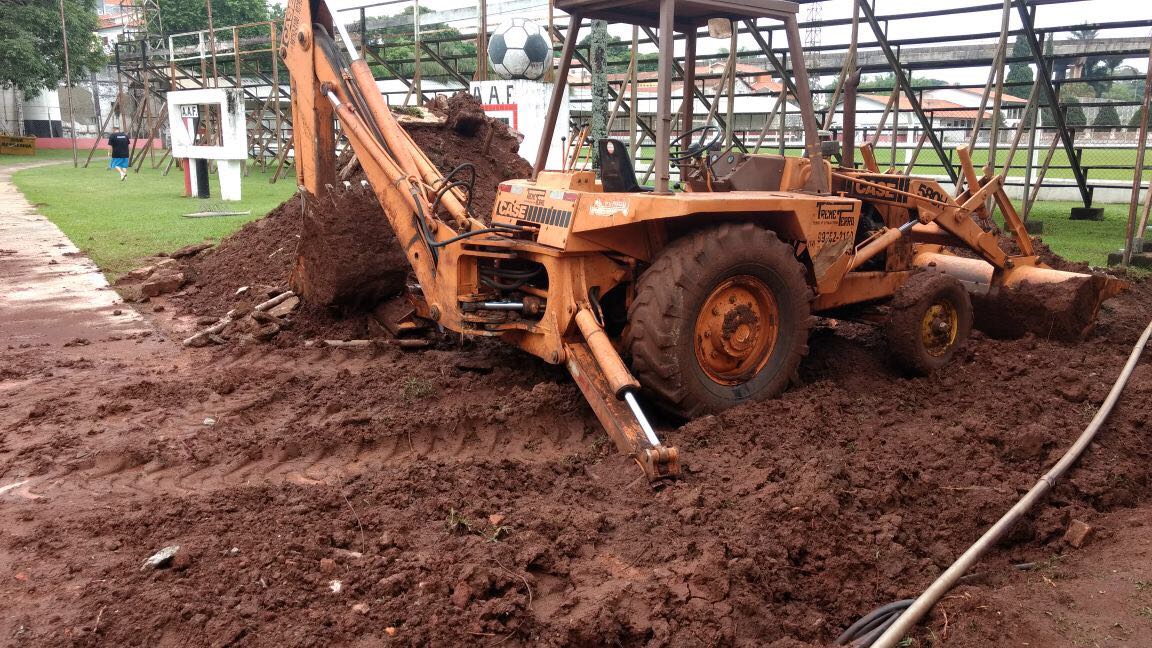 AAF e Prefeitura executam obras de drenagem de água pluvial