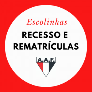 Confira as datas de recesso e rematrículas das escolinhas