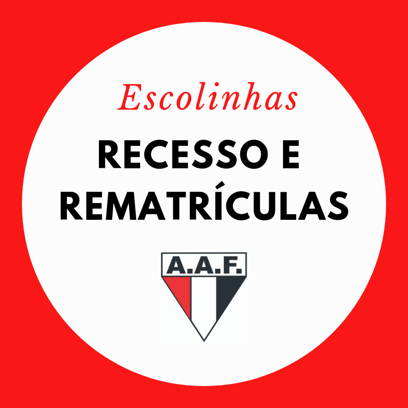 Confira as datas de recesso e rematrículas das escolinhas