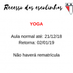 Spinning 3 1 Confira as datas de recesso e rematrículas das escolinhas