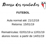 Spinning 6 1 Confira as datas de recesso e rematrículas das escolinhas