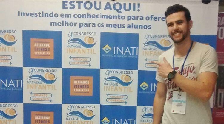 Prof. da AAF participa de Congresso Brasileiro de Natação Infantil