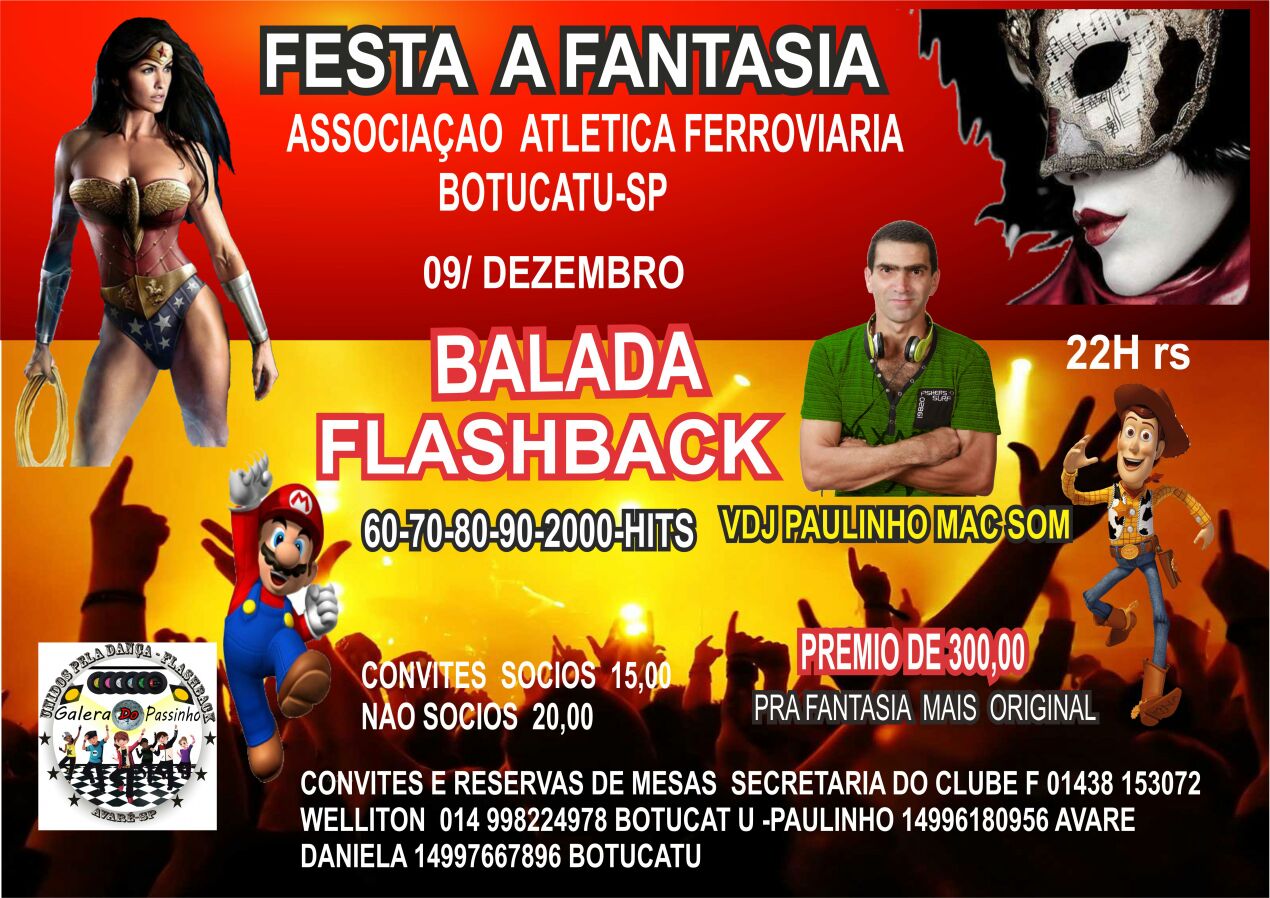 AAF sedia Balada FlashBack no próximo dia 9 de dezembro