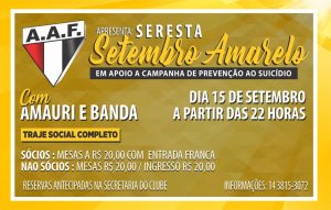 Seresta de Setembro será realizada no dia 15 com a Amauri e Banda