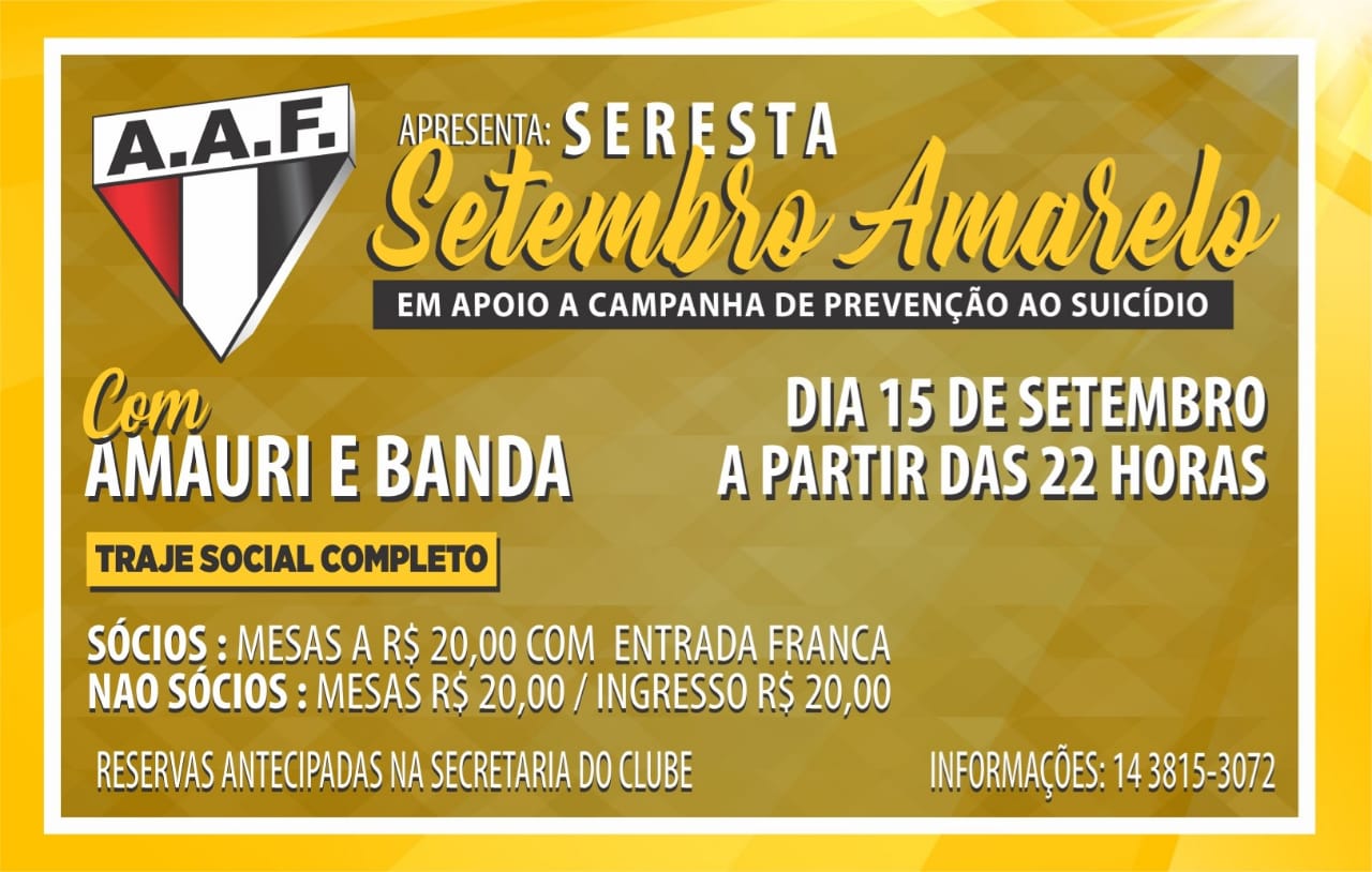Seresta de Setembro será realizada no dia 15 com a Amauri e Banda