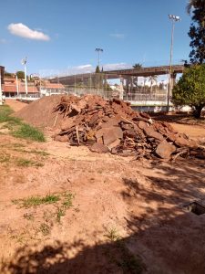 Retirada de entulho começará na quarta-feira