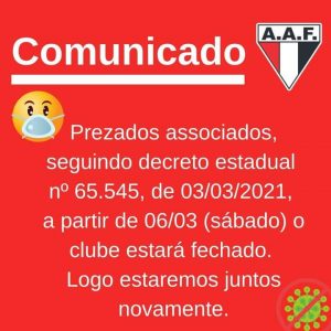 o clube estará fechado