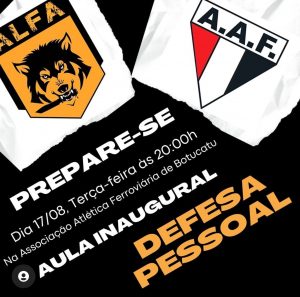 Aula inaugural de Defesa Pessoal na A.A.Ferroviária