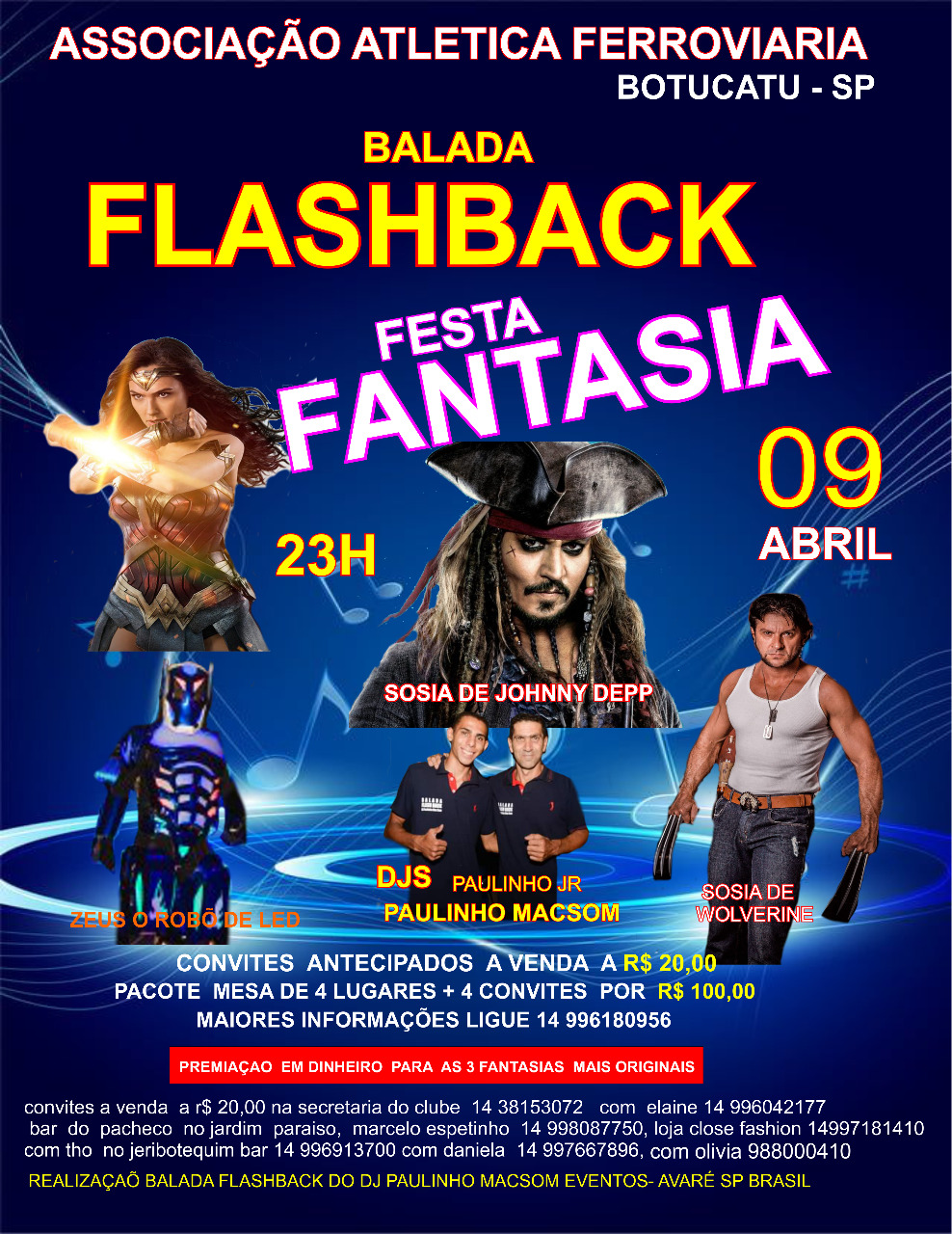 Dia 9 de abril tem Balada Flash Back na AAF
