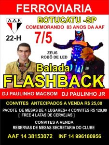 Sábado tem Balada Flash Back na AAF