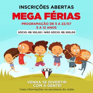 Inscrições abertas para o Mega Férias