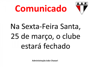 Comunicado Sexta Santa