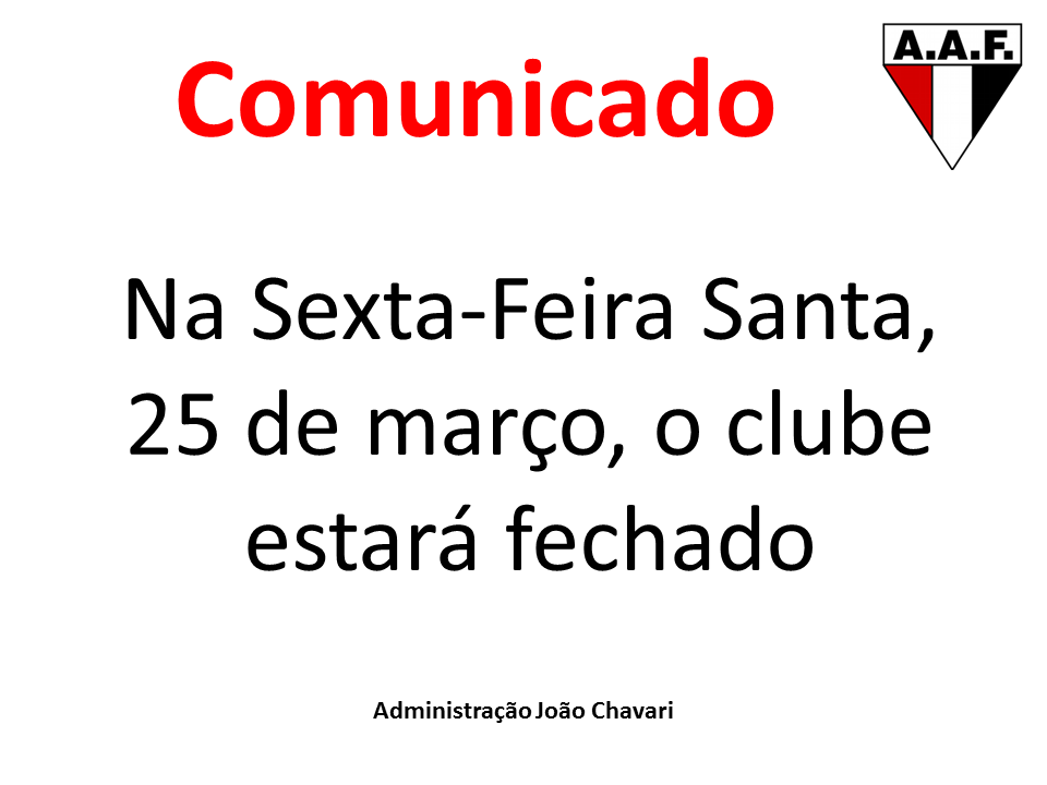Comunicado Sexta Santa