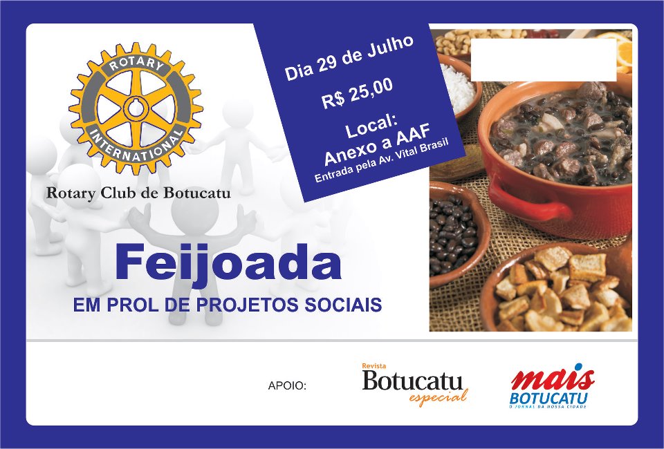 feijoada Feijoada do Rotary beneficente