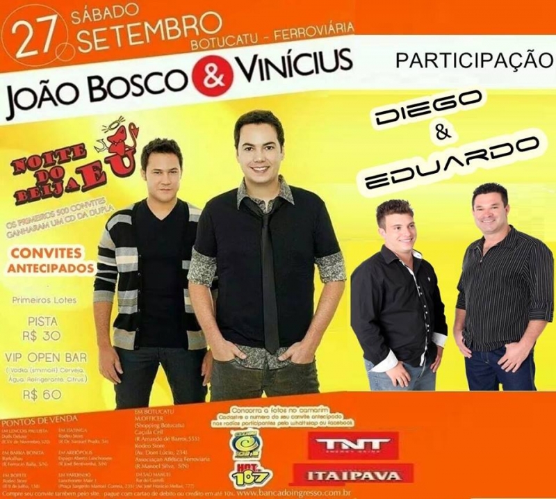jorge e matheus Show João Bosco e Vinícius