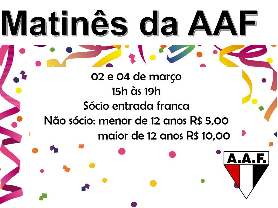 marco Carnaval Matinê
