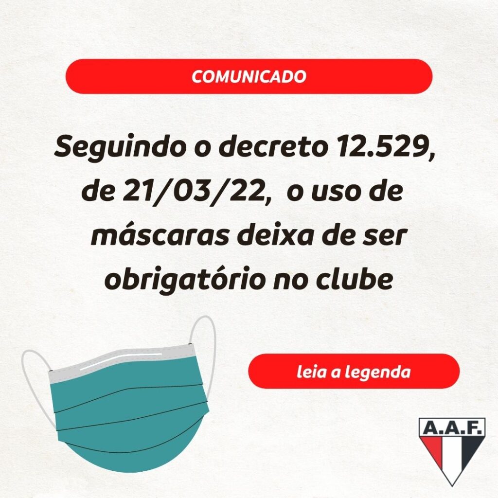 Máscaras deixam de ser obrigatórias