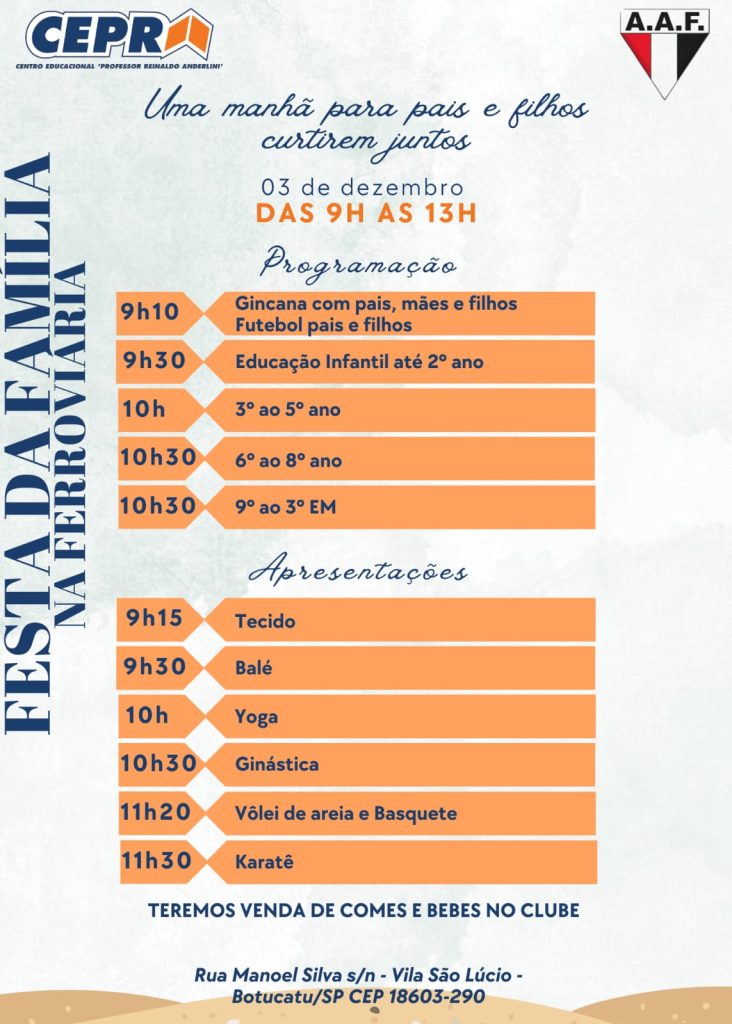 WhatsApp Image 2023 12 02 at 06.54.33 Dia 3 de dezembro tem Manhã Especial para associados e alunos do Cepra na AAF