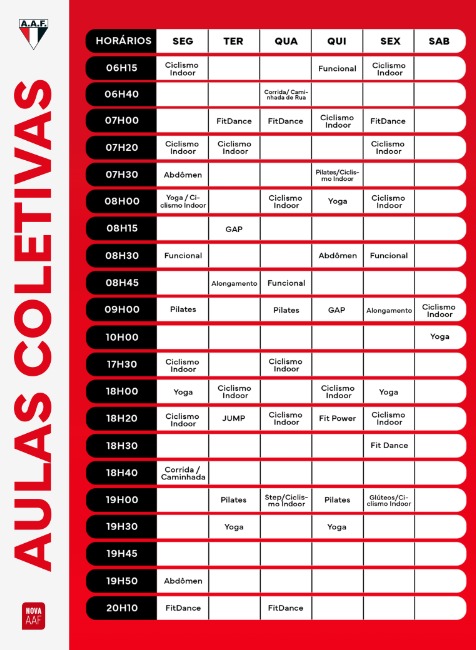 WhatsApp Image 2024 04 17 at 14.30.20 AAF organiza novos horários de aulas coletivas