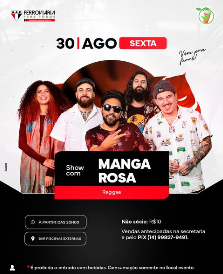 Manga Rosa Sexta-feira é dia de reggae na AAF