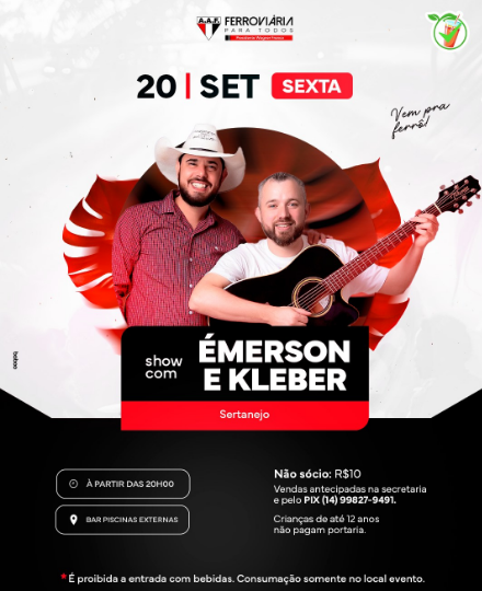 Emerson e Kleber 3 Final de semana com música boa na Nova AAF