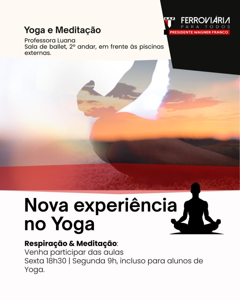 13 de setembro 1 AAF amplia aulas de Yoga com prática de respiração e meditação