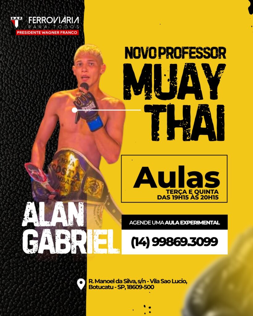 27 de novembro 1 AAF anuncia novo professor e amplia oferta de aulas de Muay Thai