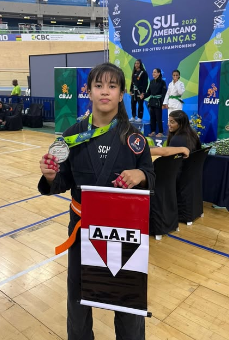 Isadora jiu 2 Atleta Isadora da AAF conquista vice-campeonato sul-americano de jiu-jitsu