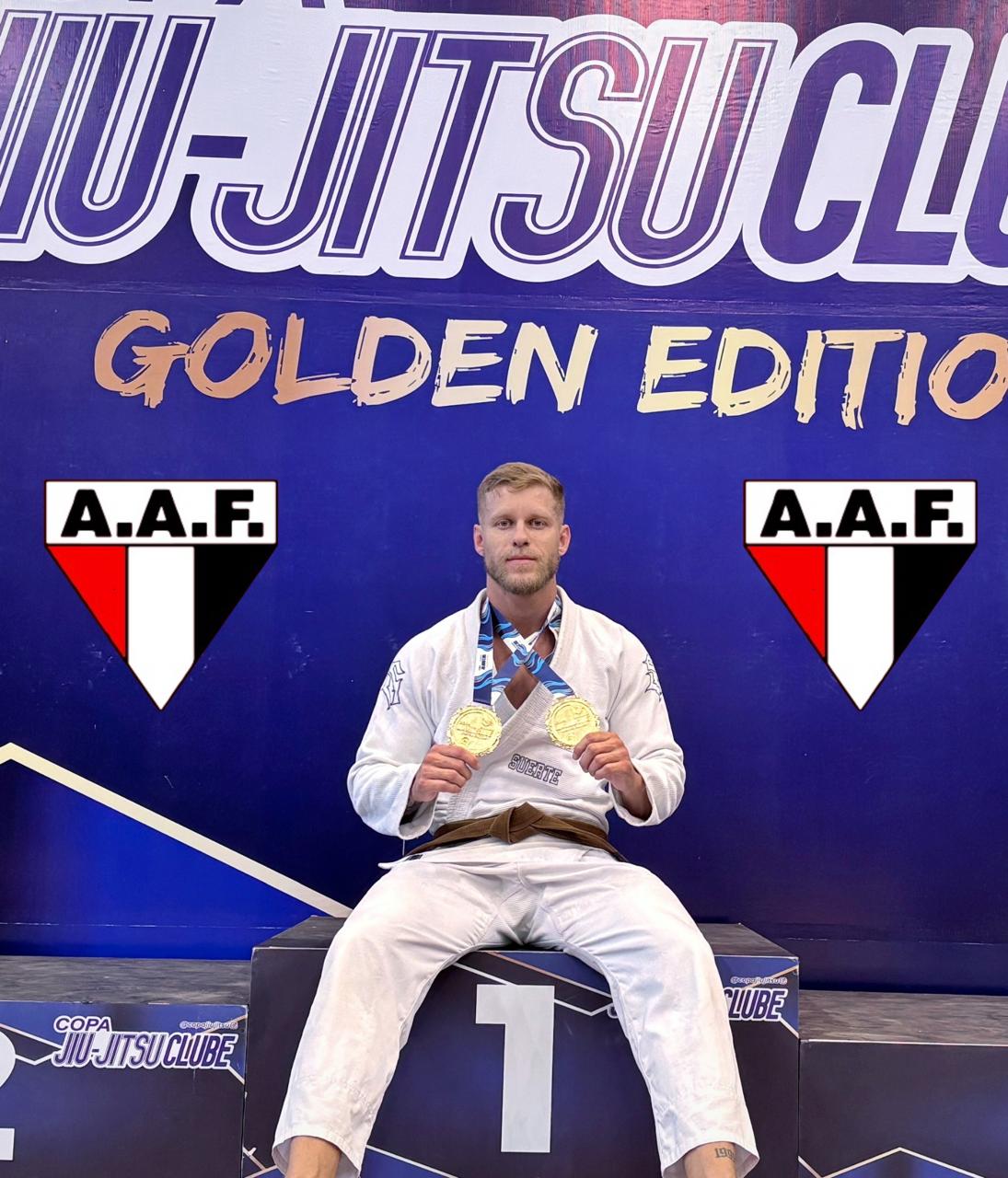 Prof JJ Professor da AAF conquista duplo título na copa Jiu-Jítsu Clube