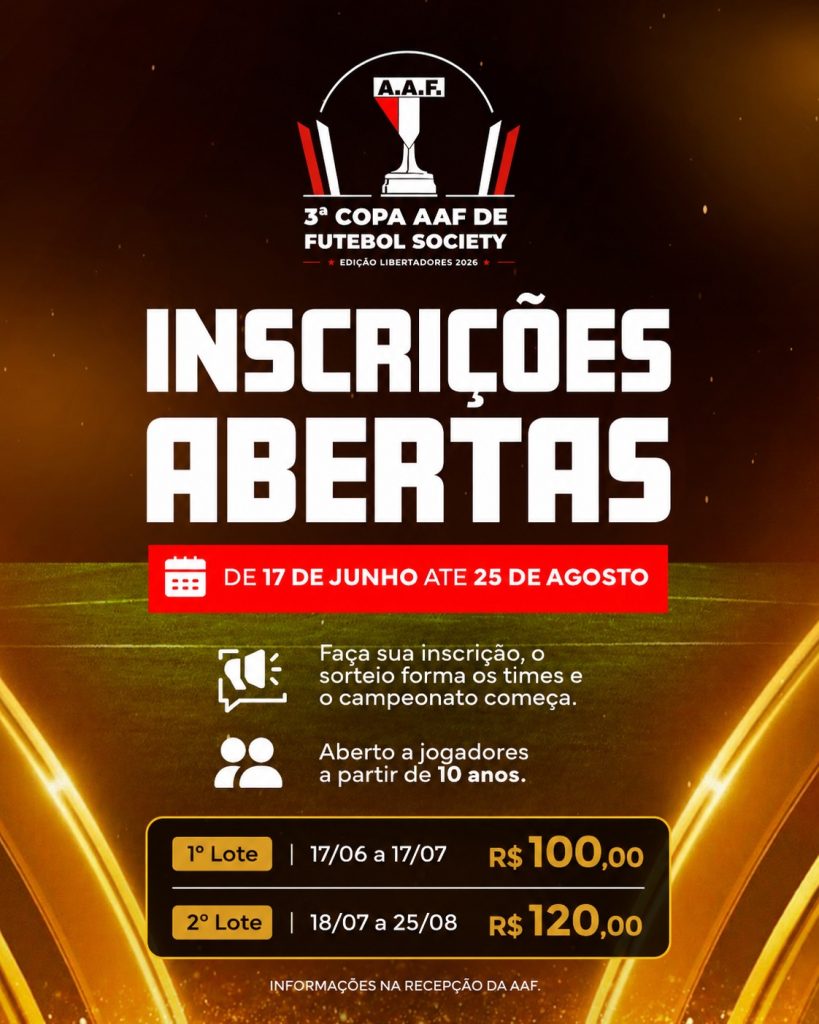 aaferroviariabotucatu 1784059209 3941296762338097975 17542996554 Inscrições para a 3ª Copa AAF de Futebol Society – Edição Libertadores 2026 estão abertas